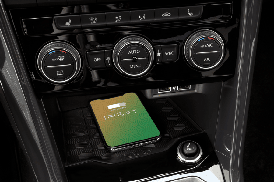 INBAY® VW T-Cross & T-Roc (RHD, 2019–2024) 15W Wireless smartphone charging pocket