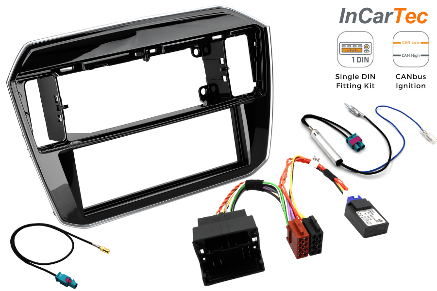 VW UP! (16-22) Skoda Citigo (19-21) Seat Mii (20-21) Single DIN fitting kit (Without SWC/ Gloss)