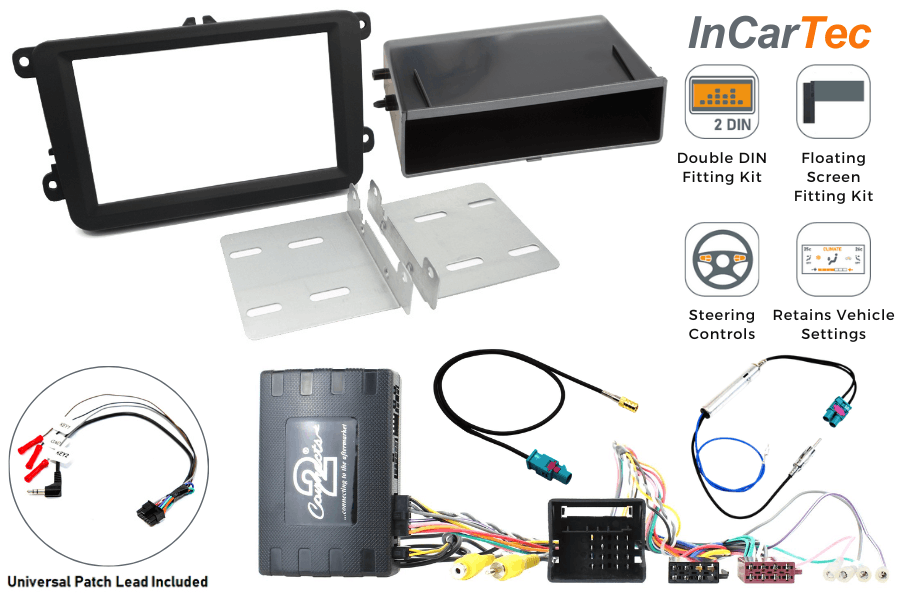 VW Transporter T5.1 2009–2015 Stereo Upgrade Fitting Kit (Climate Control/ Parking Screen retention)