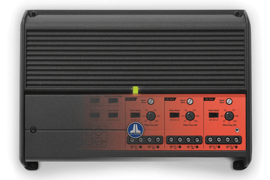 JL Audio XDM600/6-24V 6-Channel Car and Marine System Amplifier for 24V Systems