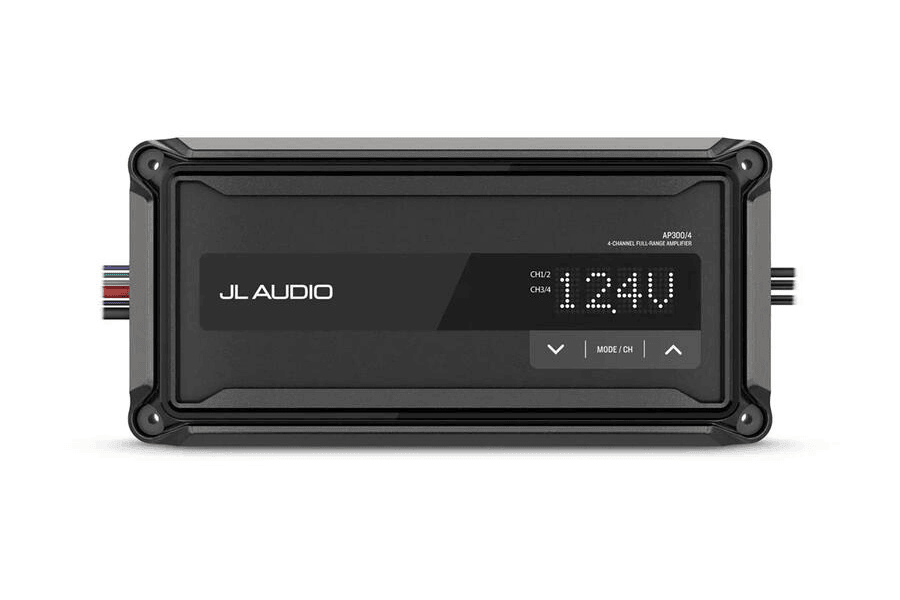JL Audio AP300/4 AP-Series Ultracompact 4-Channel Class D Marine Amplifier | 300W