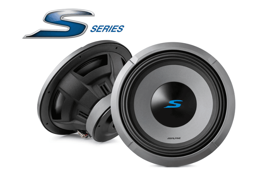 Alpine S2-W12D4 S Series 12" (30cm) 1800 Watt Subwoofer with dual 4-Ohm voice coils 
