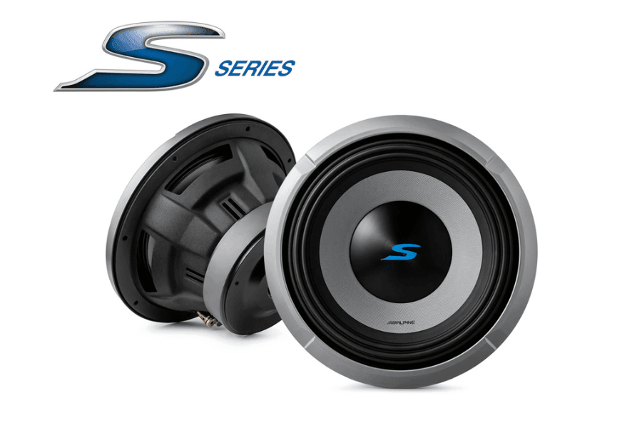 Alpine S2-W10D4 S Series 10" (25cm) 1800 Watt Subwoofer with dual 4-Ohm voice coils 