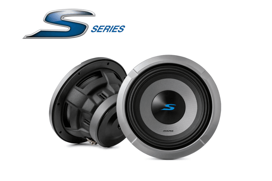 Alpine S2-W8D2 S Series 8" (20cm) 900 Watt Subwoofer with dual 2-Ohm voice coils 