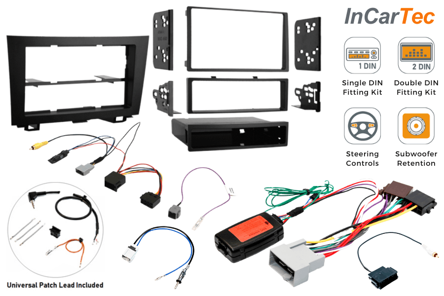 Honda CR-V (2007-2011) Single/ Double DIN car stereo fitting kit (Type2VN3 Navigation and Subwoofer)