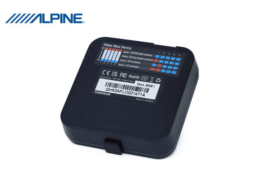 Alpine RVX-100 4-Channel Camera Extension Hub for DVR-F790/ DVR-F220