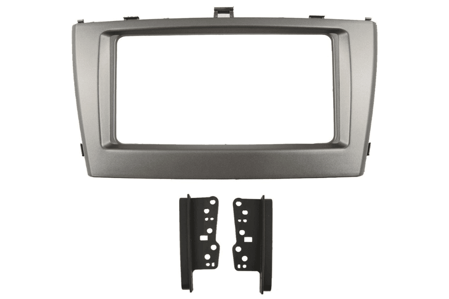 Toyota Avensis (2012-2015) Double DIN car audio fascia adapter panel (SILVER)