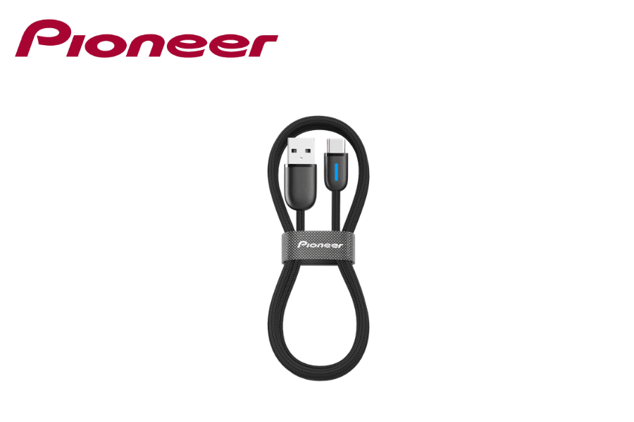 Pioneer CD-U5310AC USB Type-A to USB Type-C Nylon Braided Charging Cable (1 Metre)