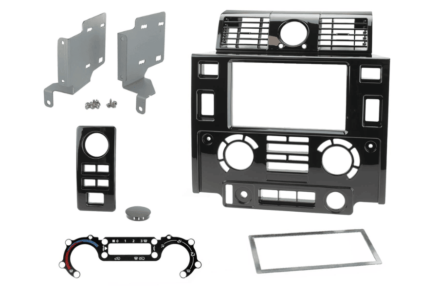 Land Rover Defender Facelift (2007-2016) Double DIN Car Radio Fascia Kit (Gloss Black)
