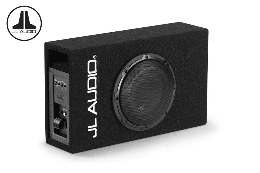 JL Audio ACP108LG-W3v3 8" MicroSub+ Active Ported Enclosed Subwoofer with Built-In 250W Amplifier