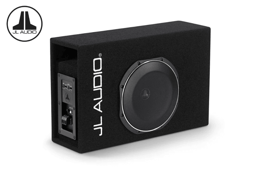 JL Audio ACP110LG-TW1 10" MicroSub+ Active Ported Enclosed Subwoofer with Built-In 400W Amplifier