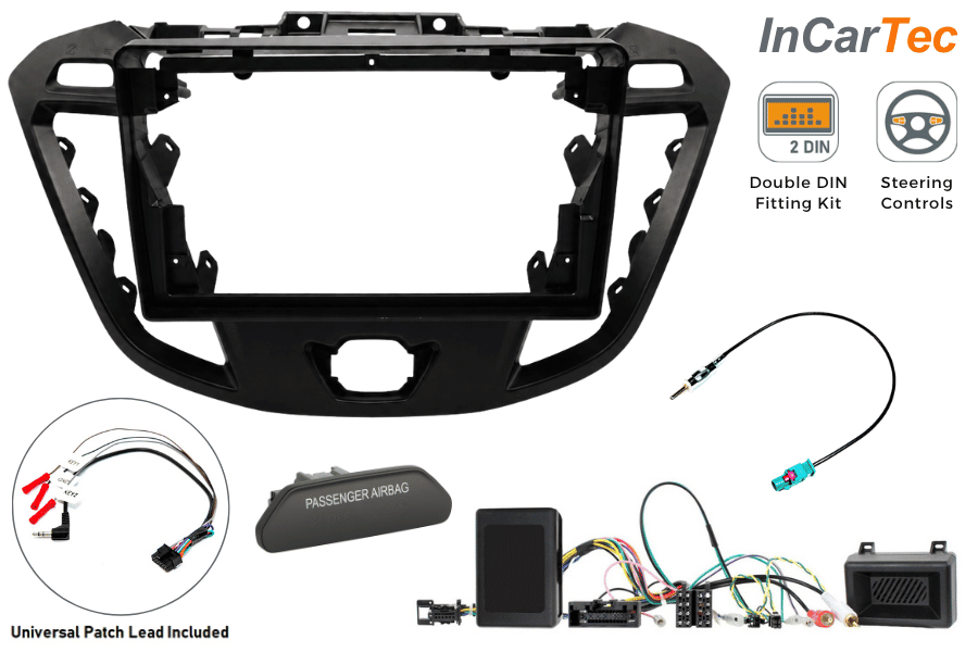 Ford Transit Custom Limited/Sport (2012-2016) 9 Inch Stereo Kit With Airbag Light