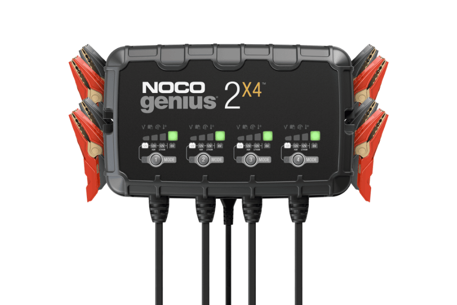 NOCO GENIUS2X4 8A 4-Bank 6V/12V Smart Battery Charger