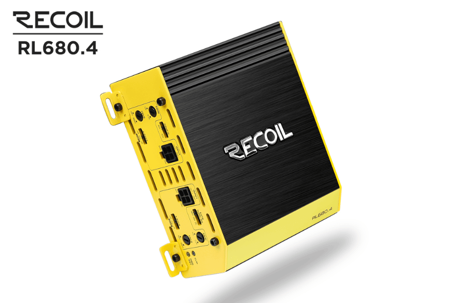 Recoil RL680.4 680W Full-Range Class D 4-Channel Car Amplifier