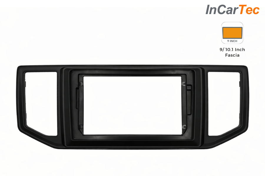 VW Crafter & MAN TGE 2017-2023 9 & 10/1-Inch Stereo Fascia – Matt Black