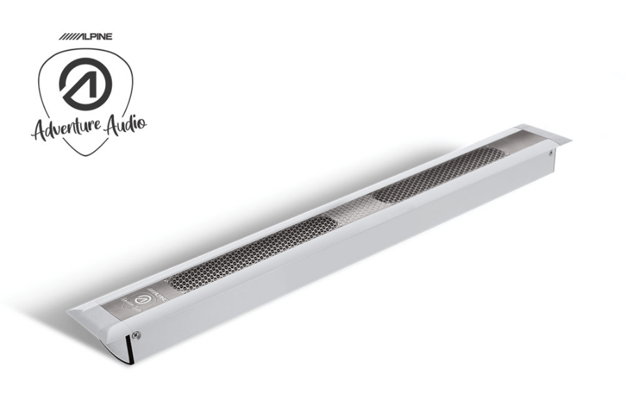Alpine SPC-L350F Adventure Audio Flush-Mount Motorhome Speaker (380mm Long / Silver)