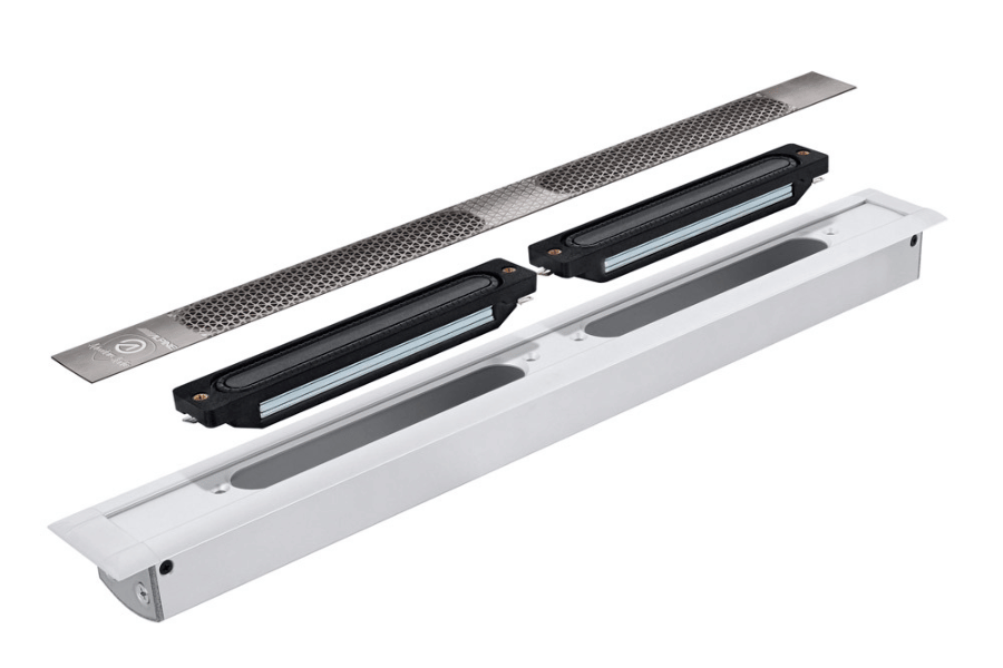 Alpine SPC-L350F Adventure Audio Flush-Mount Motorhome Speaker (520mm Long / Silver)