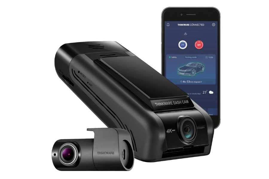 Thinkware U1000 PRO Front & Rear 4K + 2K Dash Cam with GPS & 64GB Card