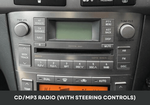 TOY-AVE-02- CD/ MP3 Radio (With SWC)